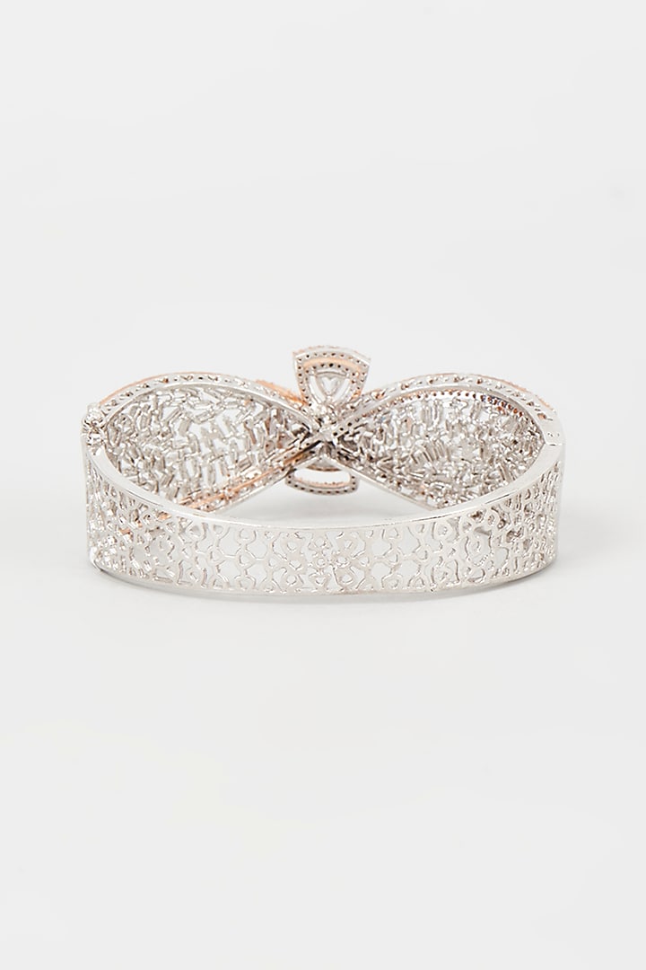 Two Tone Finish Zircon Bracelet by Khushi Jewels at Pernia's Pop Up Shop