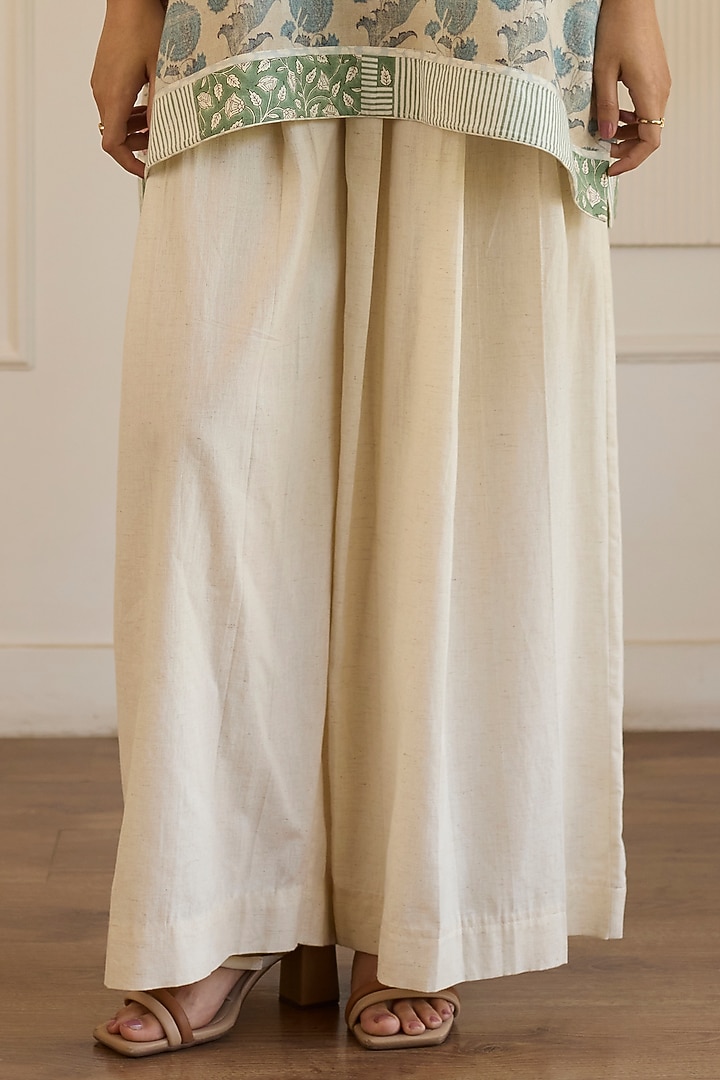 Beige & Pink Cotton Co-Ord Set by Khyati Rughani at Pernia's Pop Up Shop