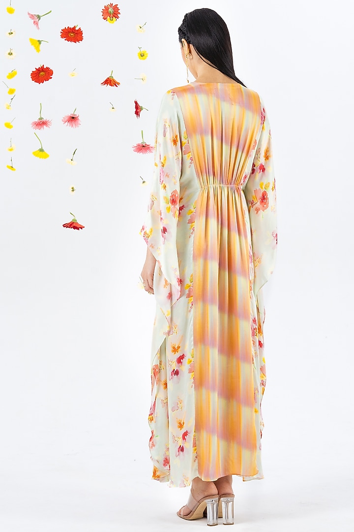 Multi-Colored Printed Kaftan by Khushbu Rathod at Pernia's Pop Up Shop