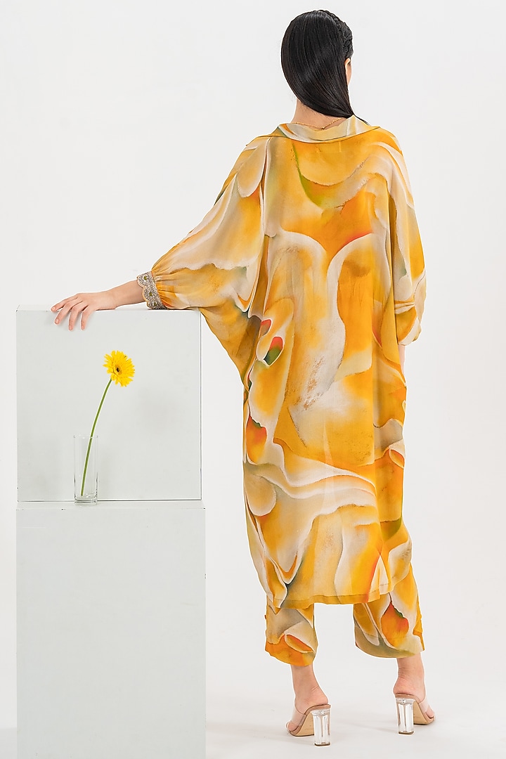 Tuscany Yellow Digitally Printed Pant Set by Khushbu Rathod at Pernia's Pop Up Shop