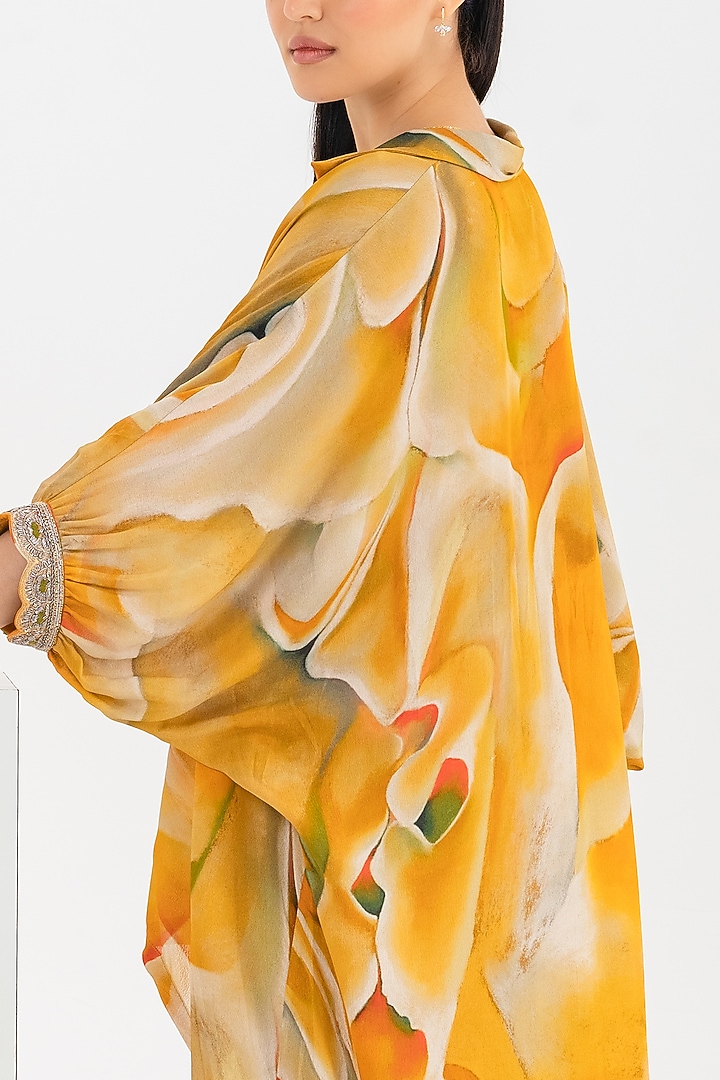 Tuscany Yellow Digitally Printed Pant Set by Khushbu Rathod at Pernia's Pop Up Shop