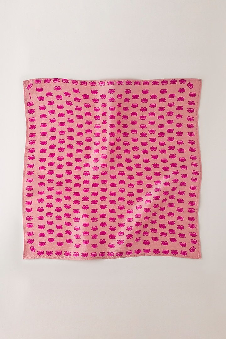 Pink Silk Pocket Square by Khatu at Pernia's Pop Up Shop