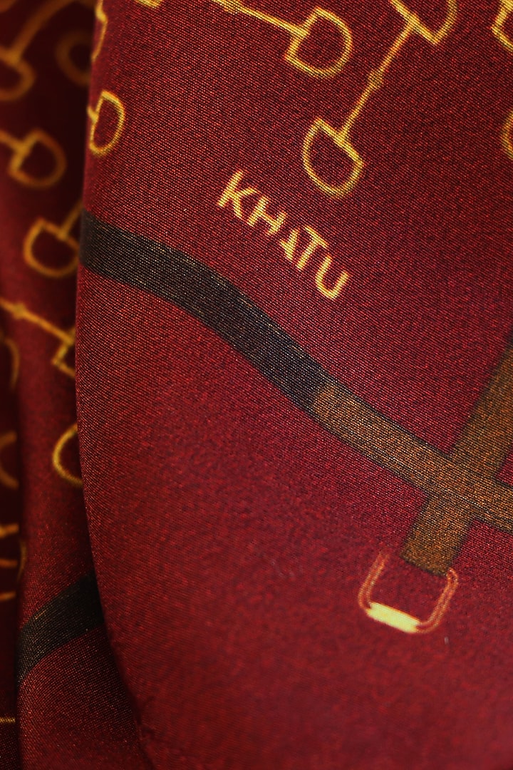 Amber Silk Pocket Square by Khatu at Pernia's Pop Up Shop