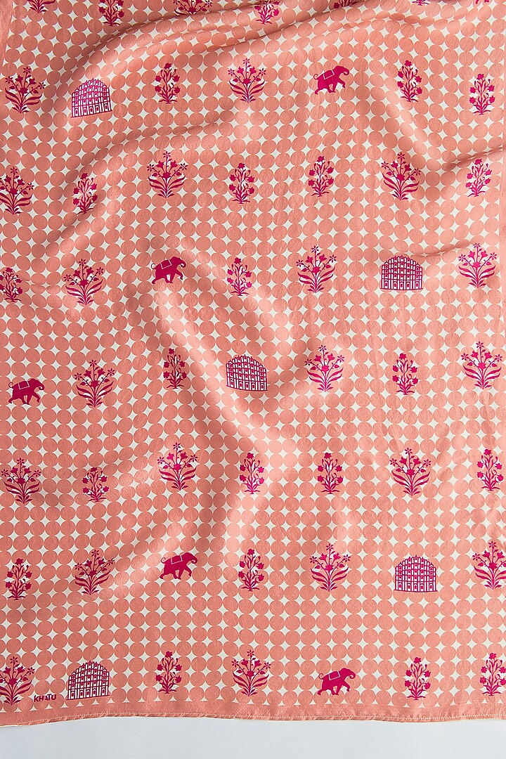 Pink Silk Stole by Khatu at Pernia's Pop Up Shop