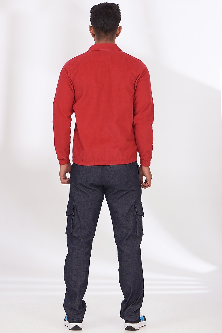 Midnight Blue Denim Utility Pants by The Khwaab at Pernia's Pop Up Shop