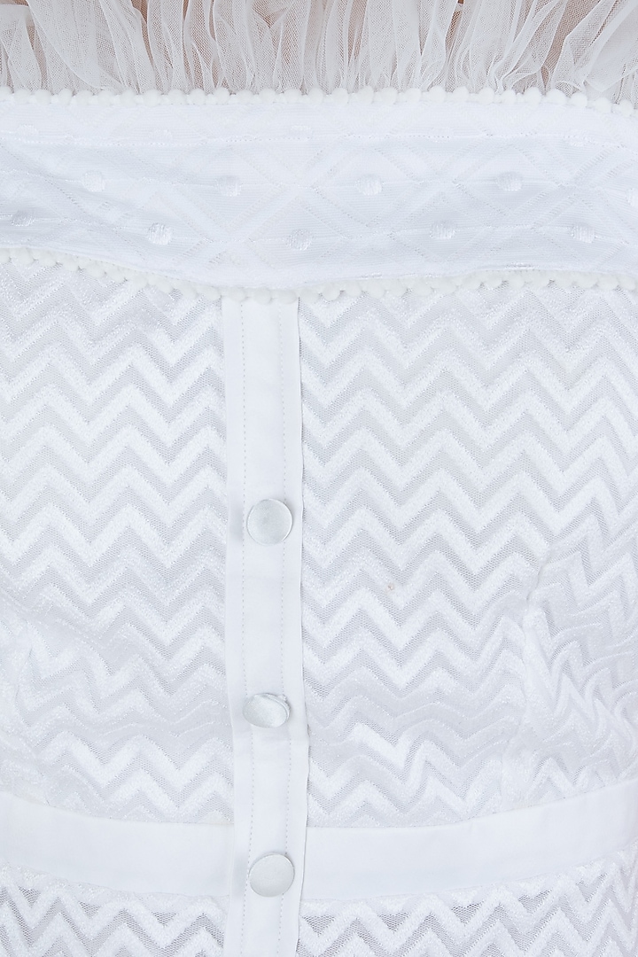 White cold shoulder dress available only at Pernia's Pop Up Shop.