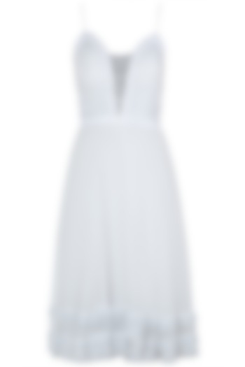 White strappy dress by KHWAAB