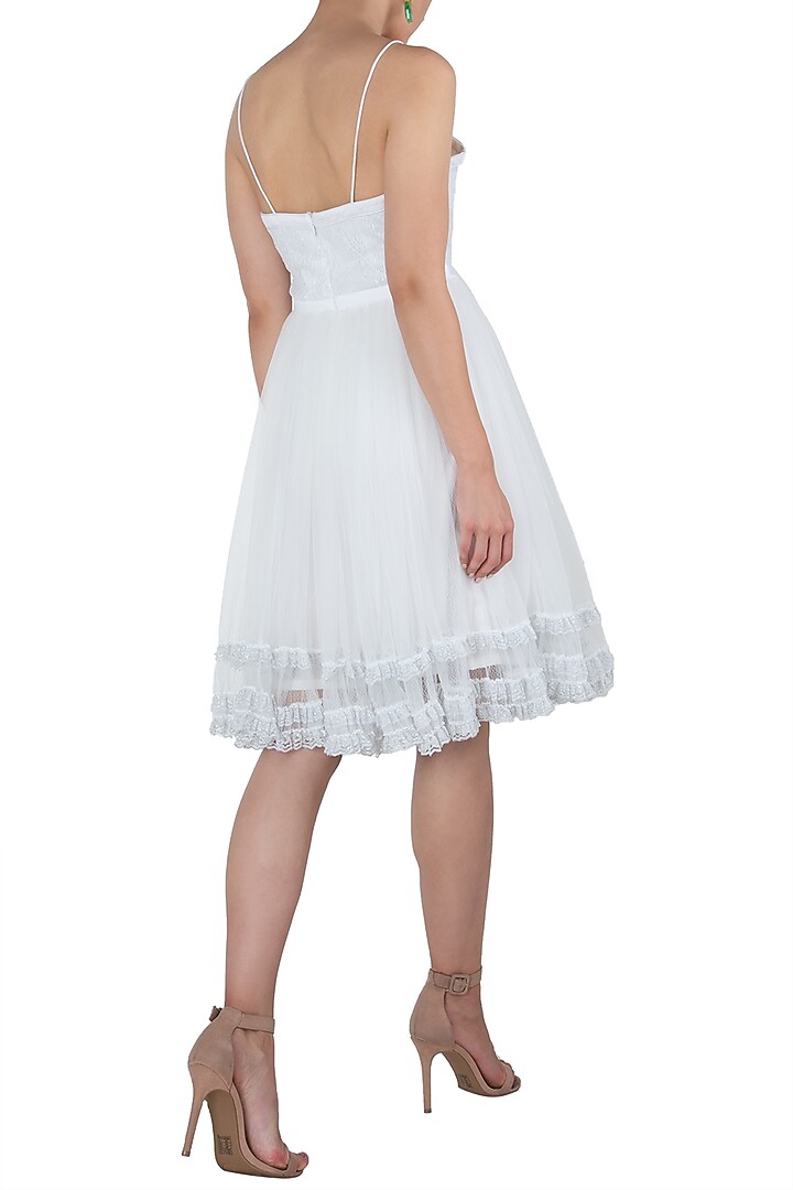 White strappy dress available only at Pernia's Pop Up Shop.