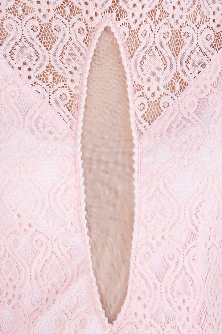 Pink sheer maxi dress available only at Pernia's Pop Up Shop.