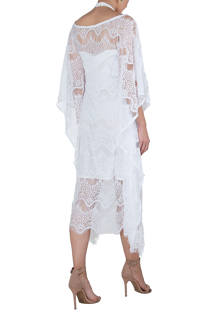 White kaftan dress available only at Pernia's Pop Up Shop.