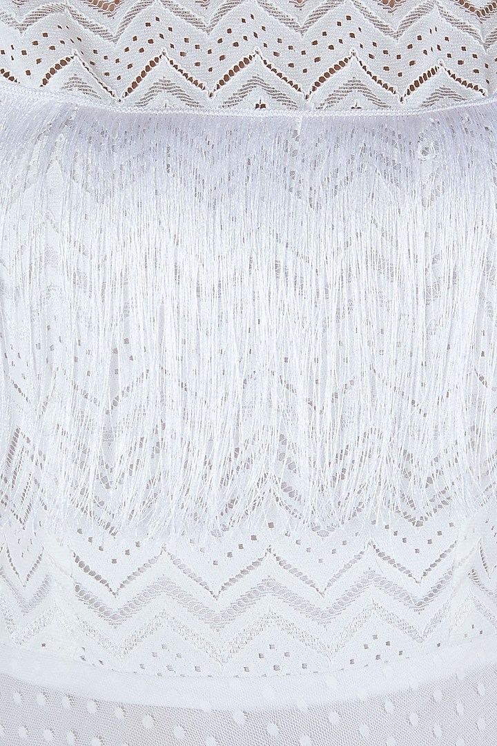 White lace sheer gown available only at Pernia's Pop Up Shop.