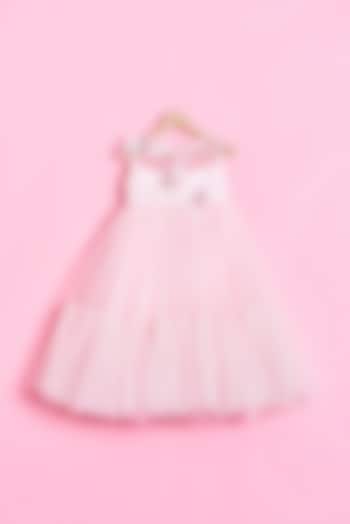 Baby Pink Net Dress For Girls by Kidilicious