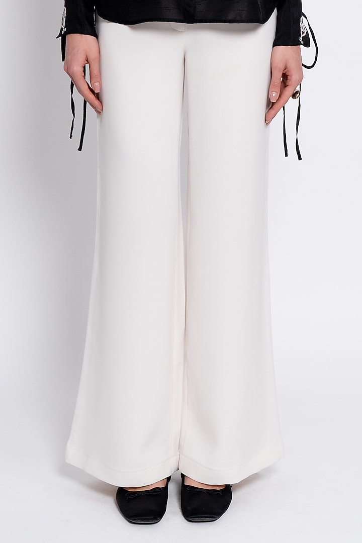 Black & Ivory Viscose Embroidered Co-Ord Set by Love Kiki at Pernia's Pop Up Shop
