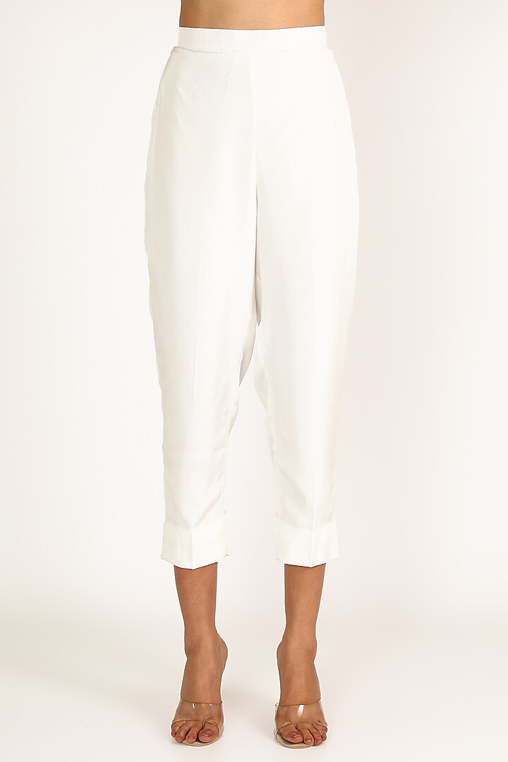 White Thread Worked Jacket Set by Kirei at Pernia's Pop Up Shop
