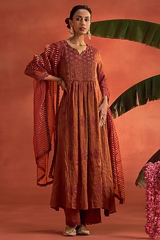 Buy Cotton A Line Kurtis for Women Online from India's Luxury Designers 2026