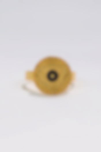 Gold Plated Enamelled Ring by KIVAAKSHH at Pernia's Pop Up Shop