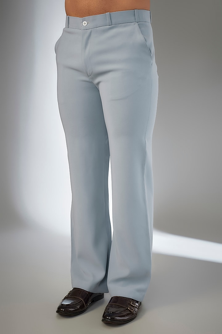 Sky Blue Armani Dhaga Embroidered Co-Ord Set by KSHITIJ CHOUDHARY MEN at Pernia's Pop Up Shop