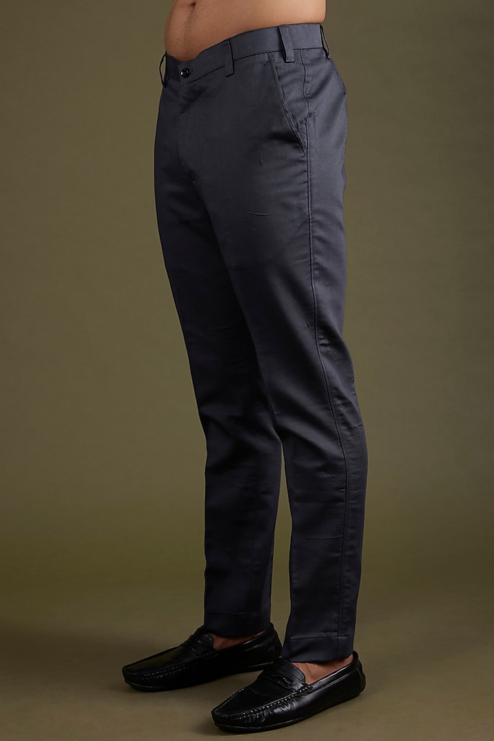 Charcoal Grey Embroidered Wedding Indowestern Set by KSHITIJ CHOUDHARY MEN at Pernia's Pop Up Shop