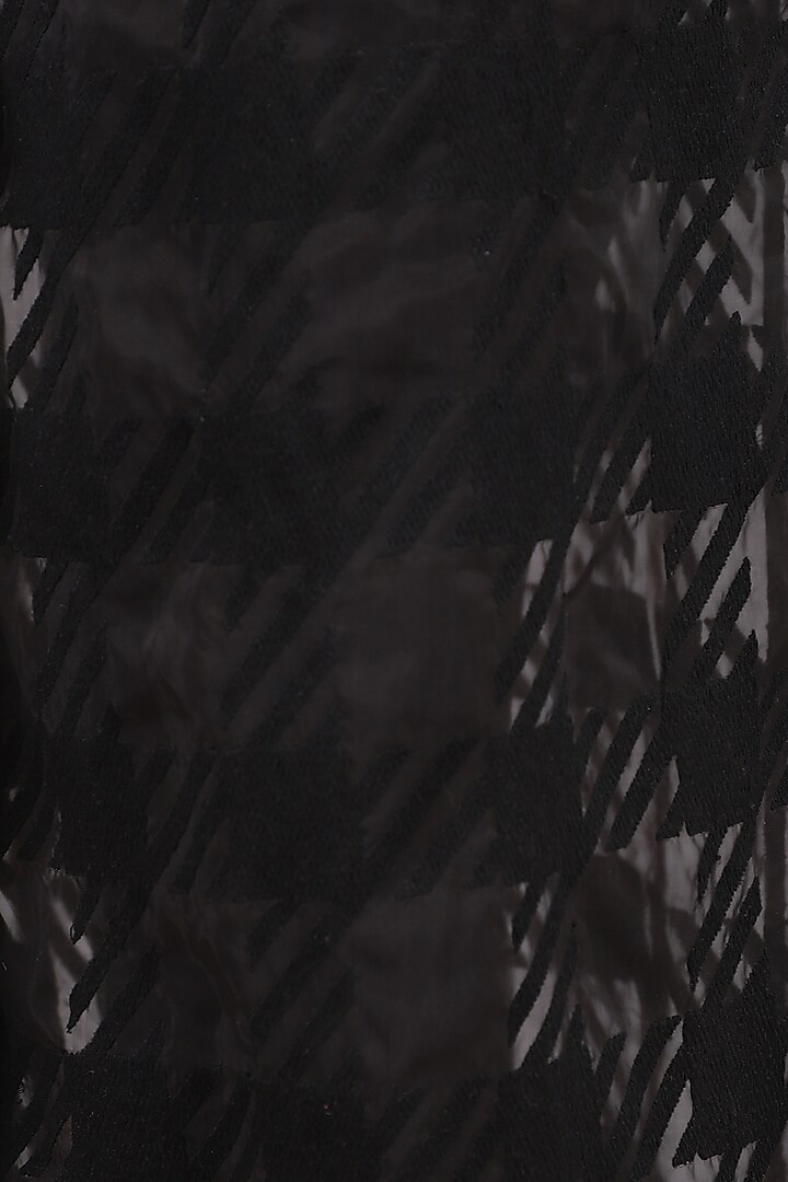 Ivory and black embroidered jumpsuit available only at Pernia's Pop Up Shop.