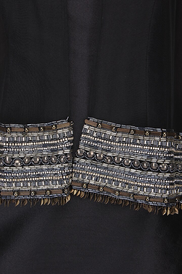 Black and Tribal Embroidered cape available only at Pernia's Pop Up Shop.