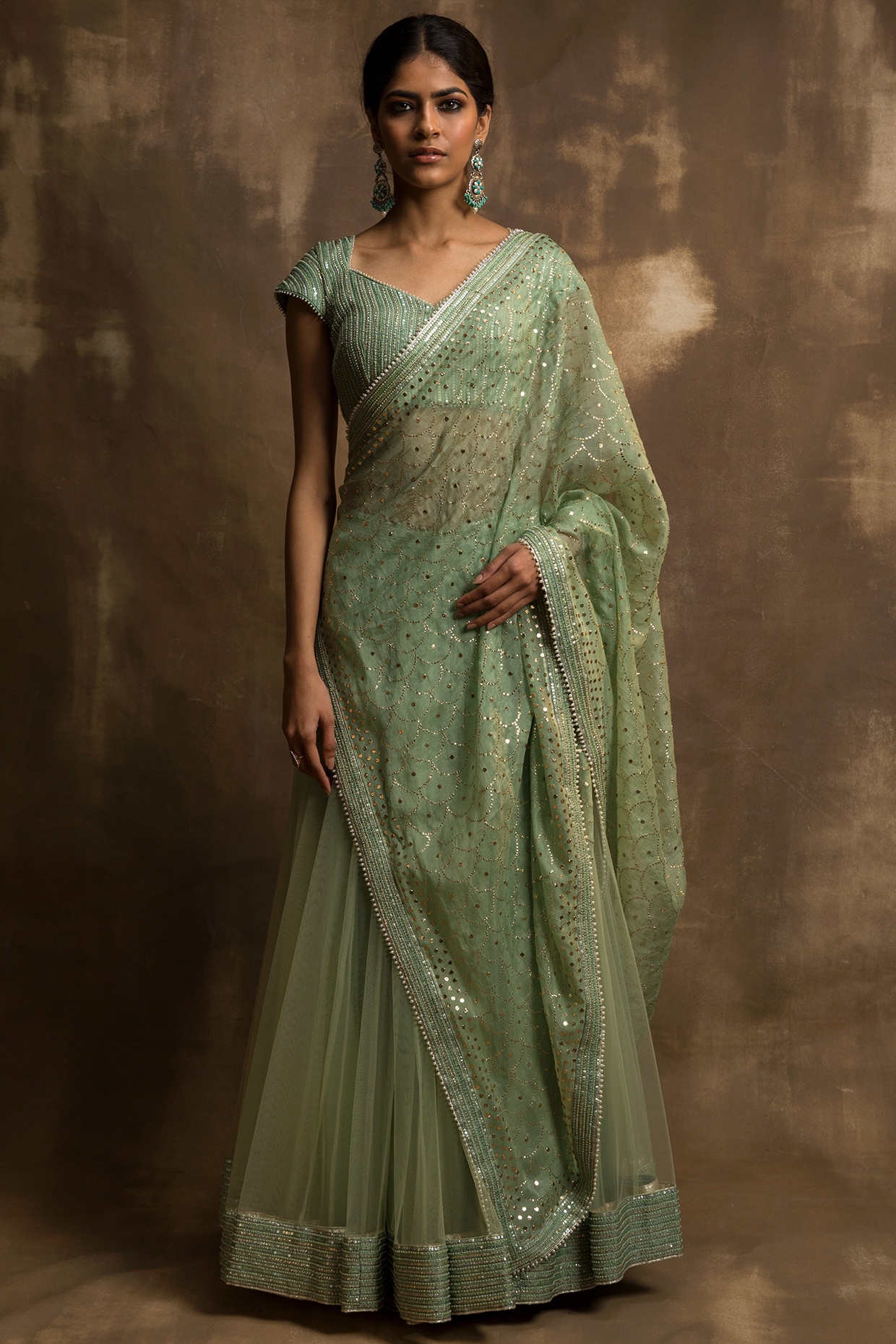 Pista green wedding lehenga deals