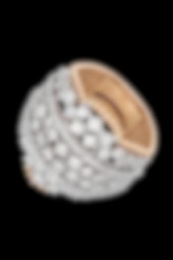 White Gold Finish Diamond Ring by karan kothari jewellers at Pernia's Pop Up Shop