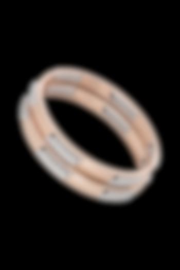 14kt Rose Gold Finish Diamond Bangles (Set Of 2) by Karan kothari jewellers at Pernia's Pop Up Shop