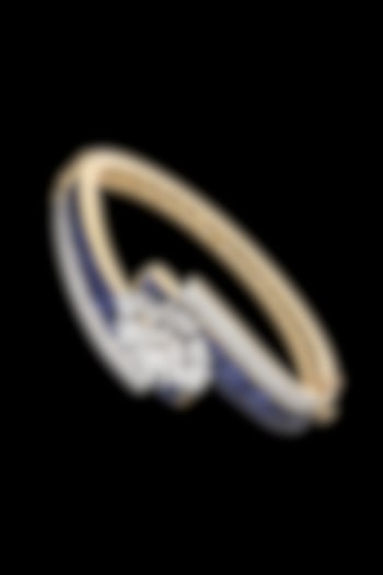 14kt Rose Gold Finish Diamond & Ruby Stone Bracelet by karan kothari jewellers at Pernia's Pop Up Shop