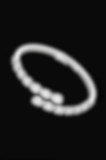 18kt White Gold Finish Diamond Bracelet by karan kothari jewellers at Pernia's Pop Up Shop