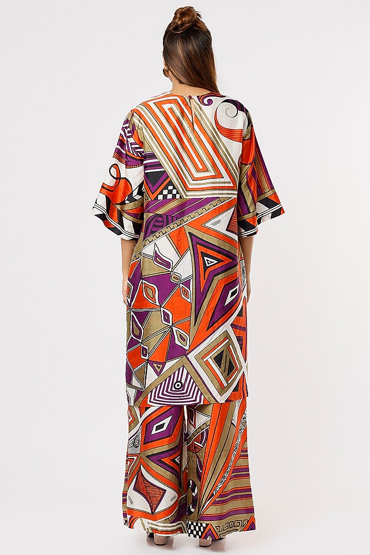 Multi-Colored Handloom Tunic Set by Kritika Murarka at Pernia's Pop Up Shop