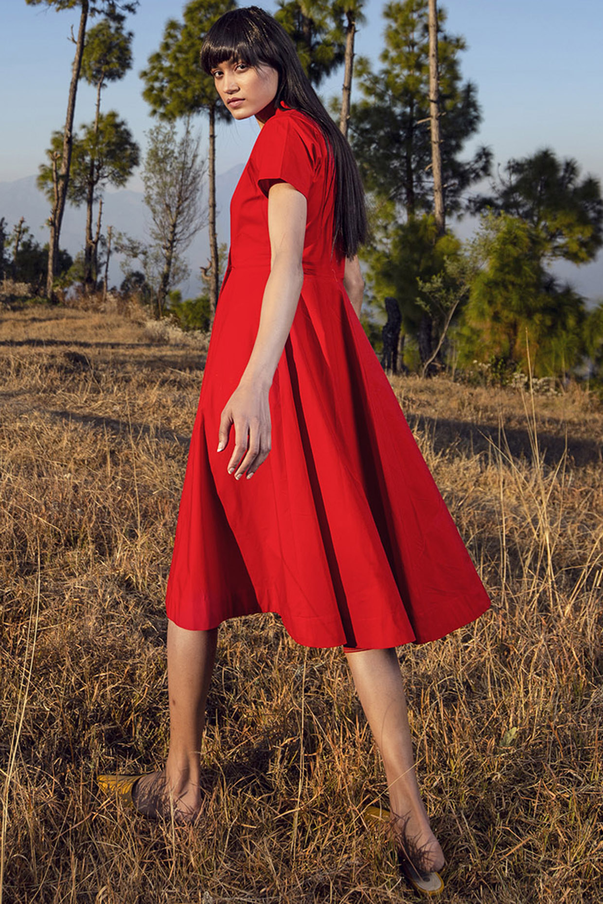 Ruby red dress clearance shoes
