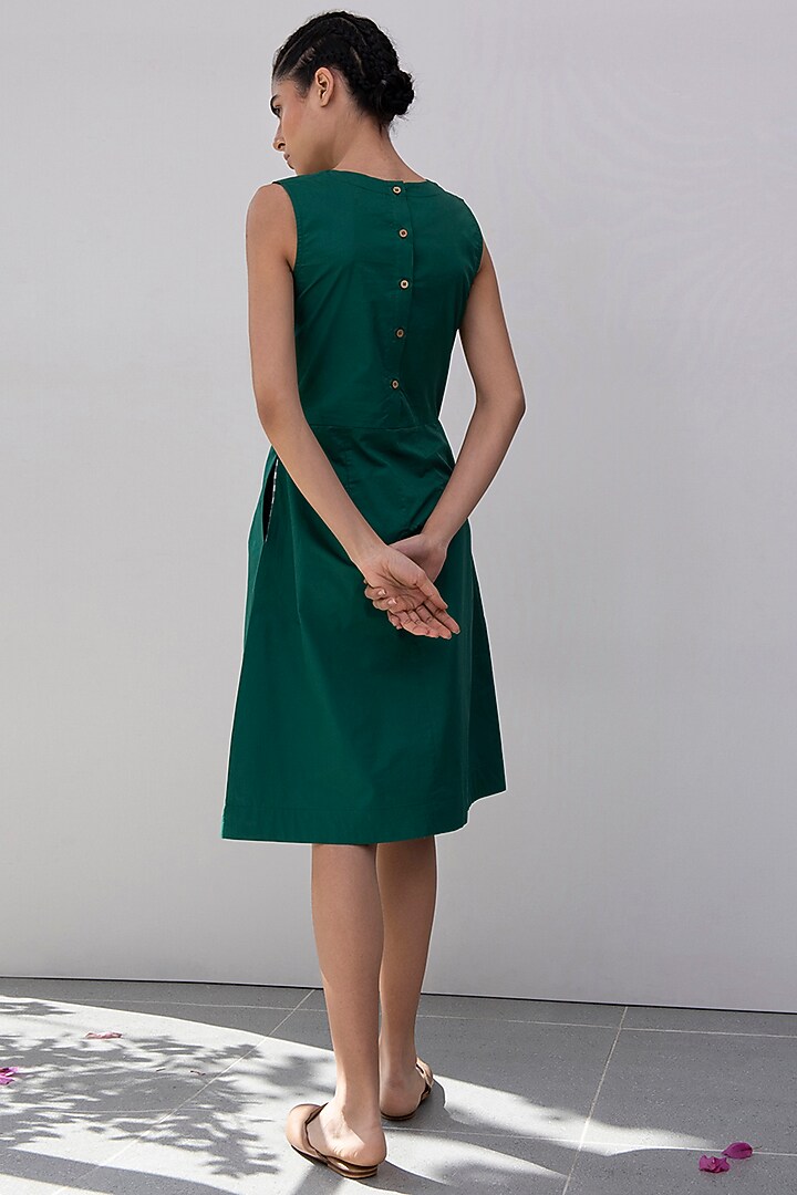 Emerald Green Sheath Summer Dress by Khara Kapas at Pernia's Pop Up Shop