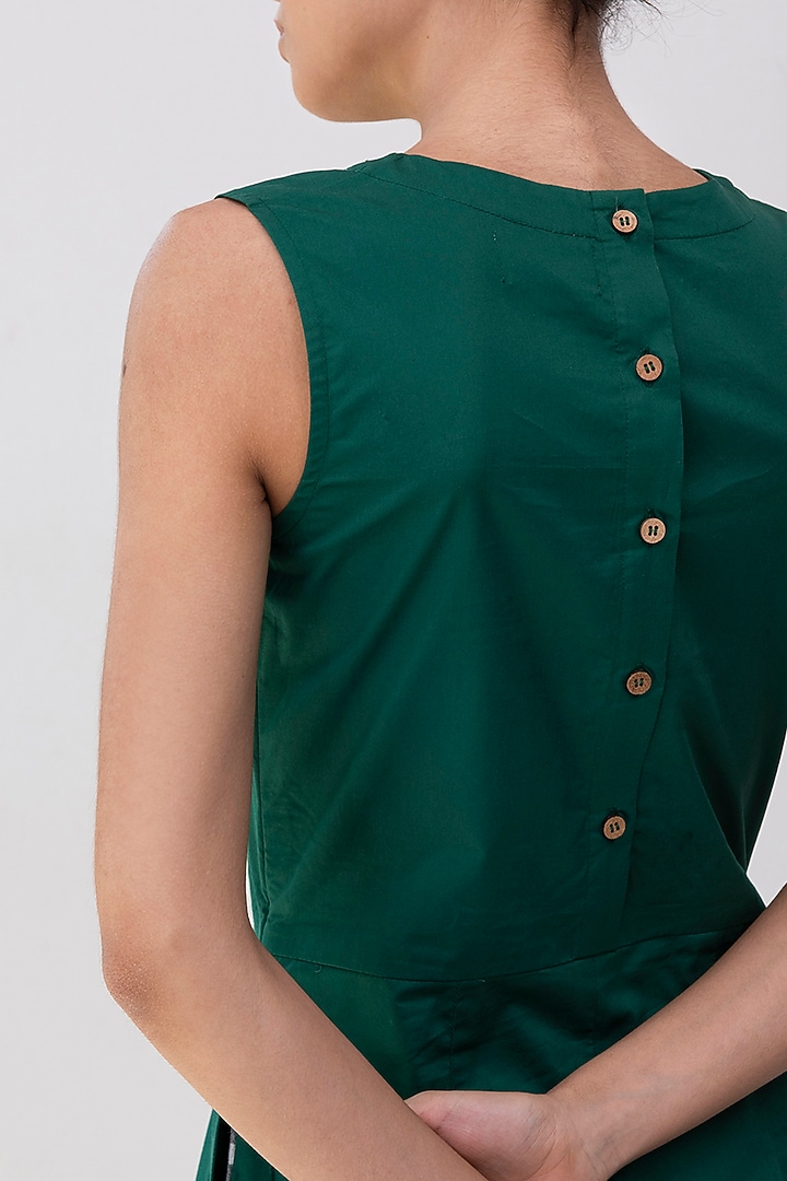 Emerald Green Sheath Summer Dress by Khara Kapas at Pernia's Pop Up Shop