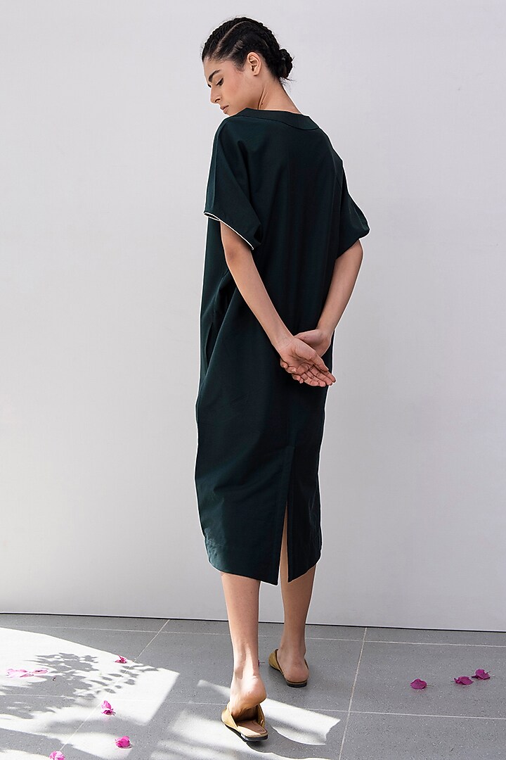 Pine Green Kimono Summer Dress by Khara Kapas at Pernia's Pop Up Shop