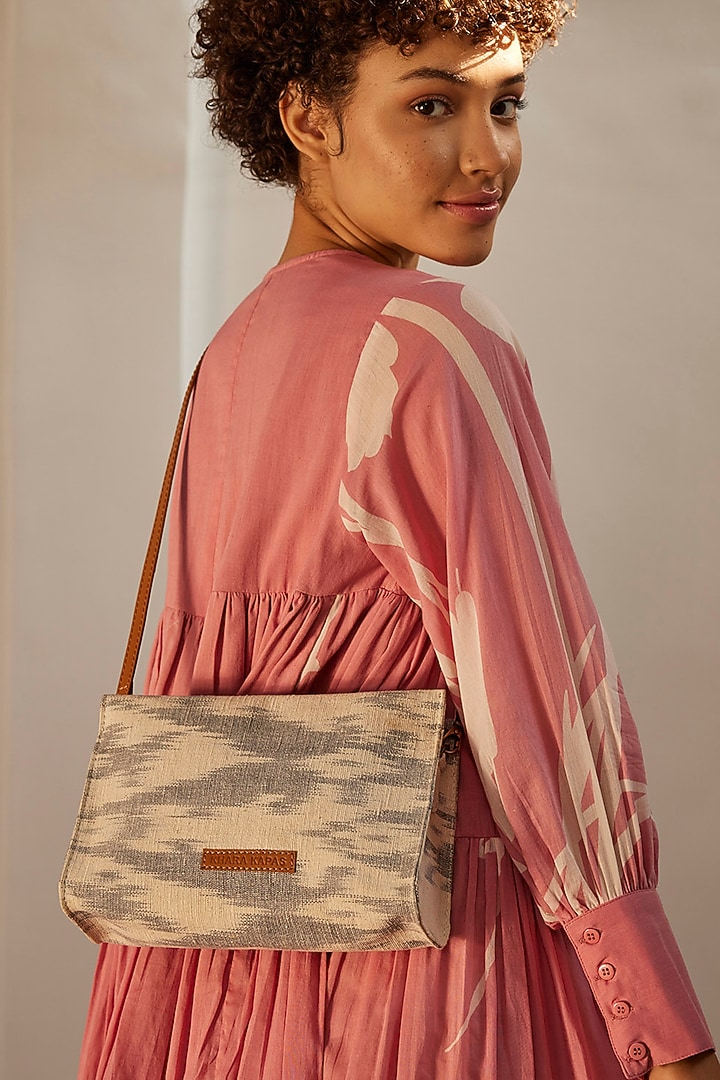 Pale Pink Mul Cotton Printed Summer Dress by Khara Kapas at Pernia's Pop Up Shop