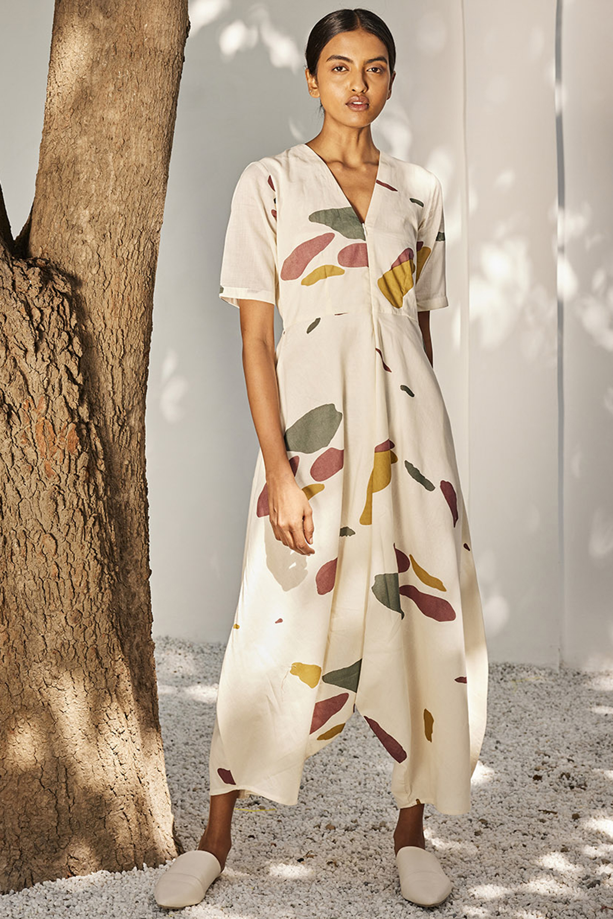 Cotton printed jumpsuit outlet