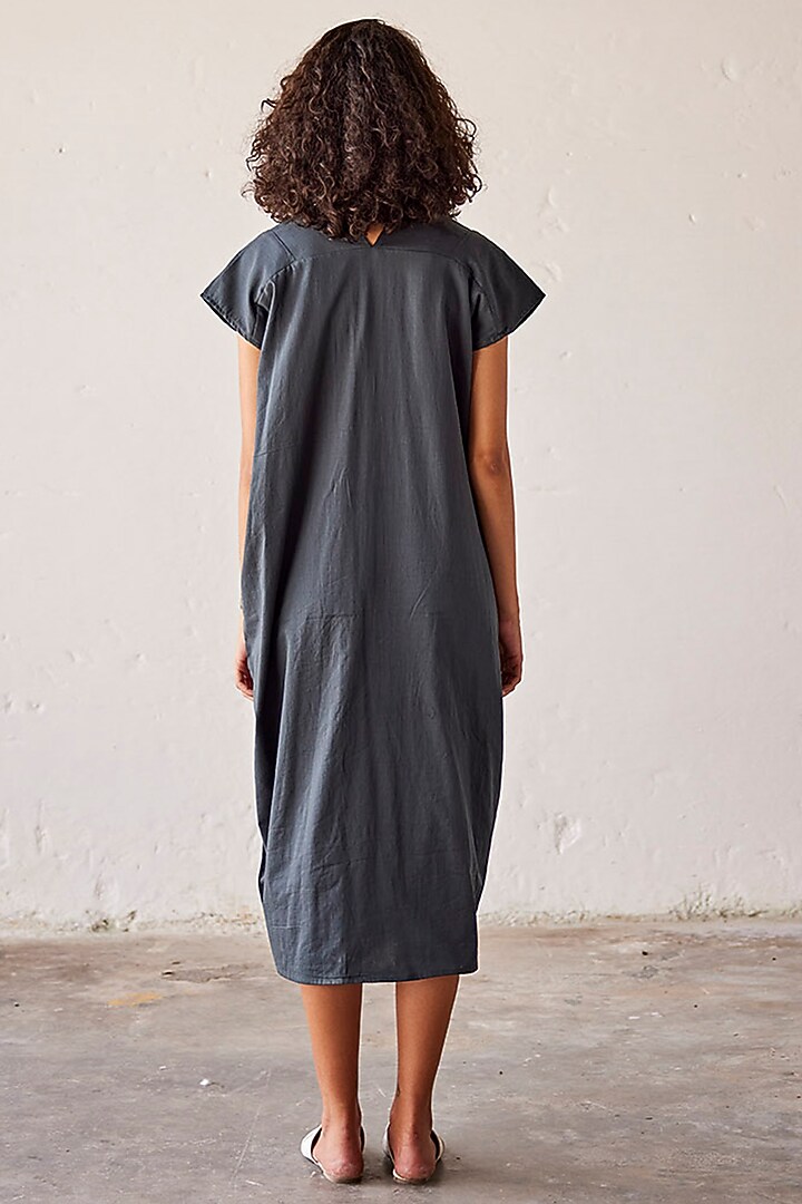 Sacramento Green Mul Cotton Summer Dress by Khara Kapas at Pernia's Pop Up Shop