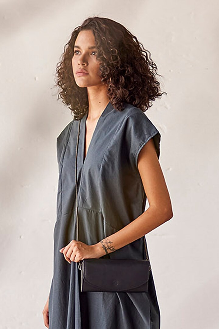 Sacramento Green Mul Cotton Summer Dress by Khara Kapas at Pernia's Pop Up Shop