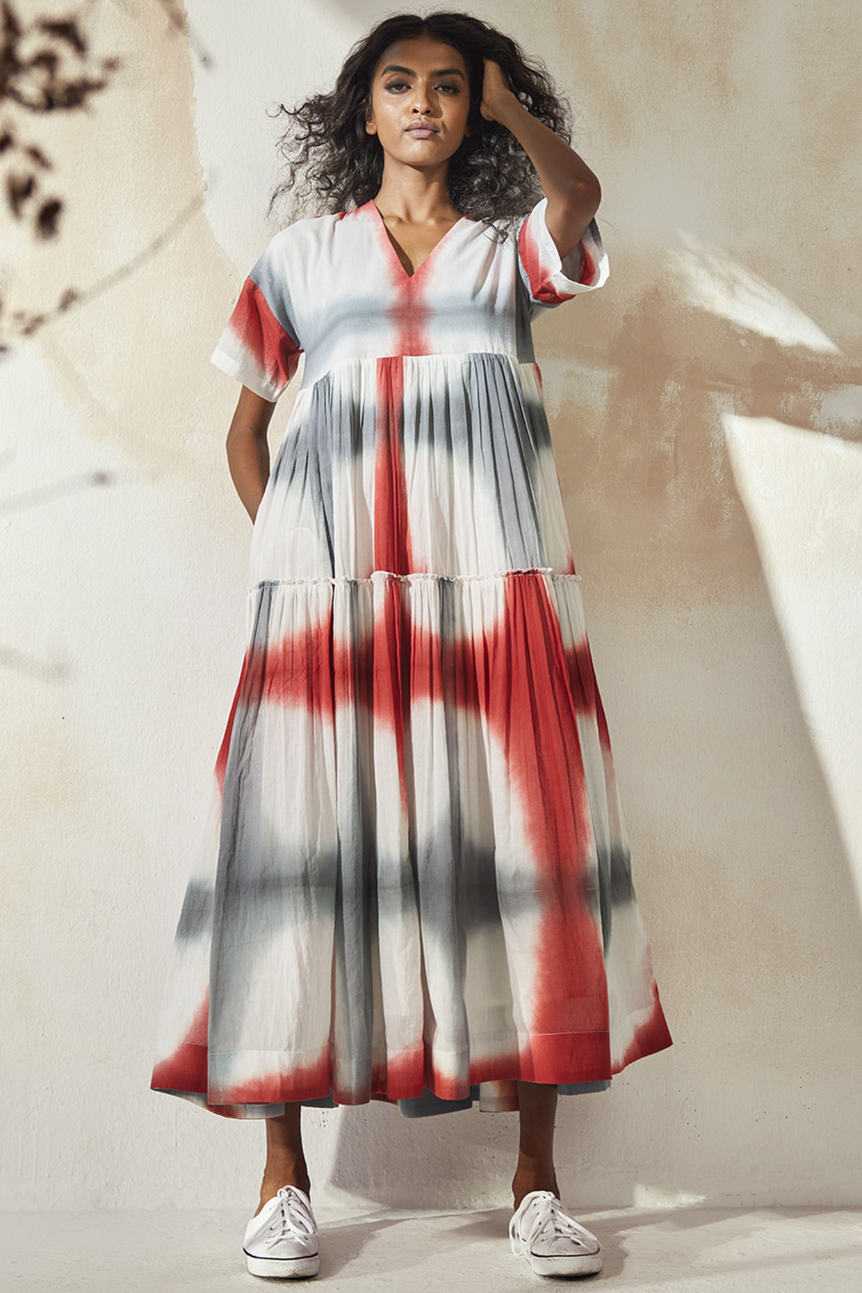 Shibori print dress outlet
