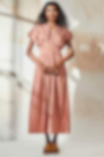 Blush Pink Cotton Maxi Summer Dress by Khara Kapas at Pernia's Pop Up Shop