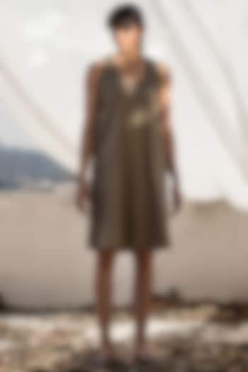 Oyster Mini Shift Summer Dress by Khara Kapas at Pernia's Pop Up Shop