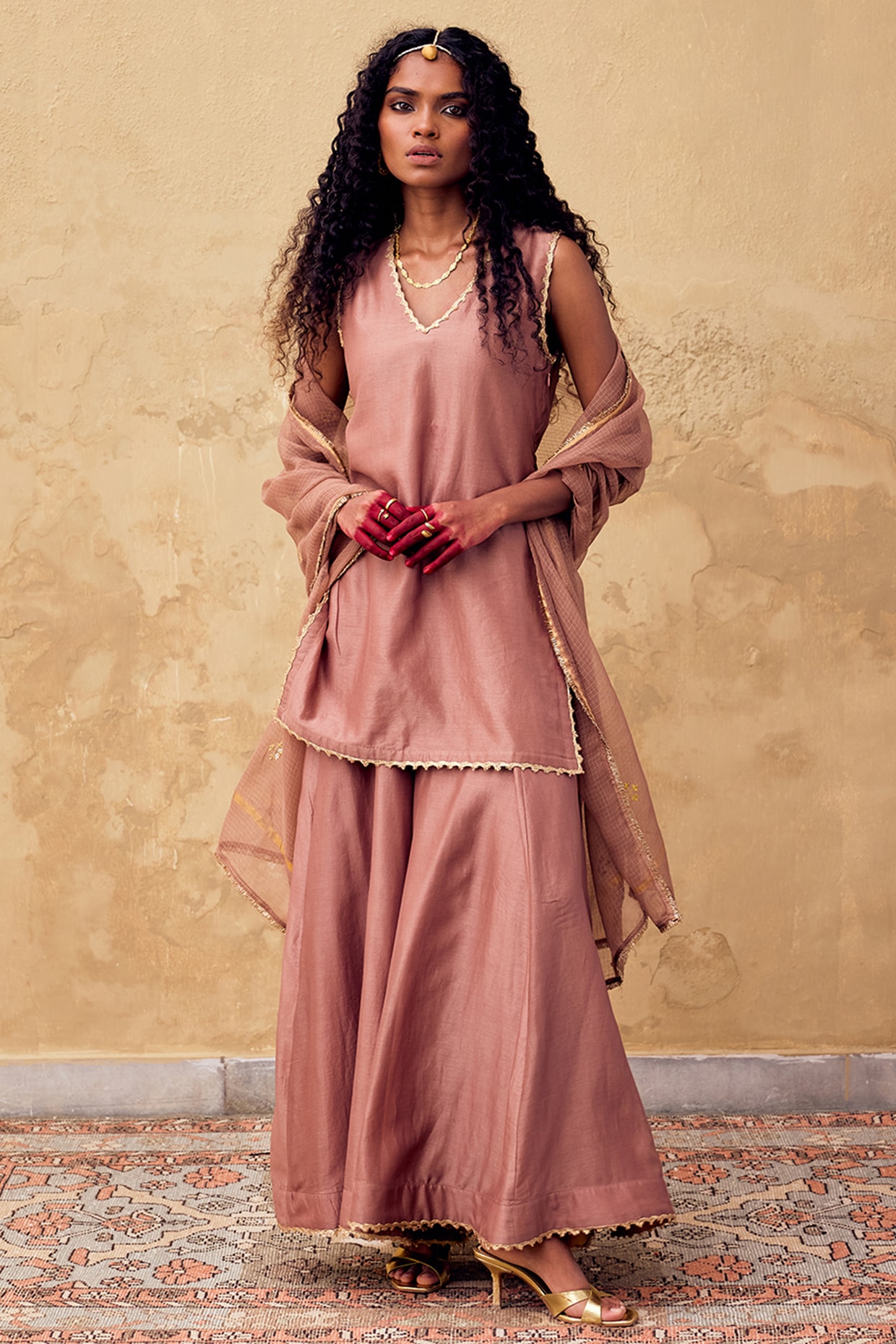 Buy Purple Sharara Pants for Women Online from India s Luxury Designers 2024