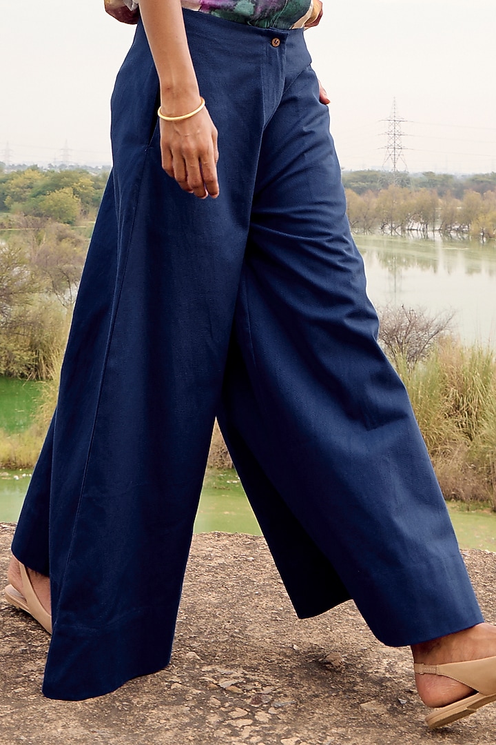 Blue Mul Co-Ord Set by Khara Kapas at Pernia's Pop Up Shop