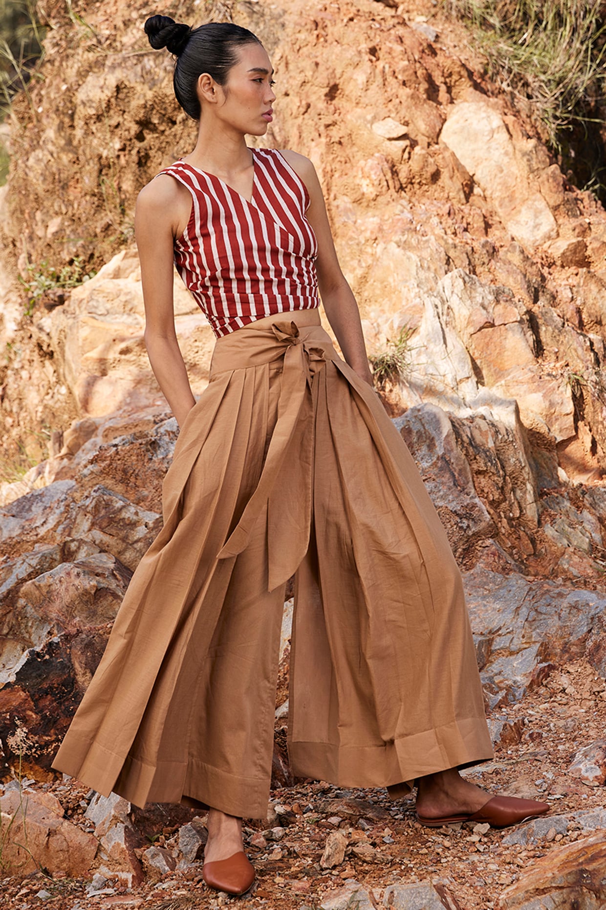 Buy Khaki Green Trousers & Pants for Women by Stella Mccartney Online |  Ajio.com