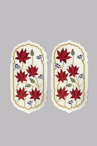 White Marble Wall Hanging by Kaksh studio
