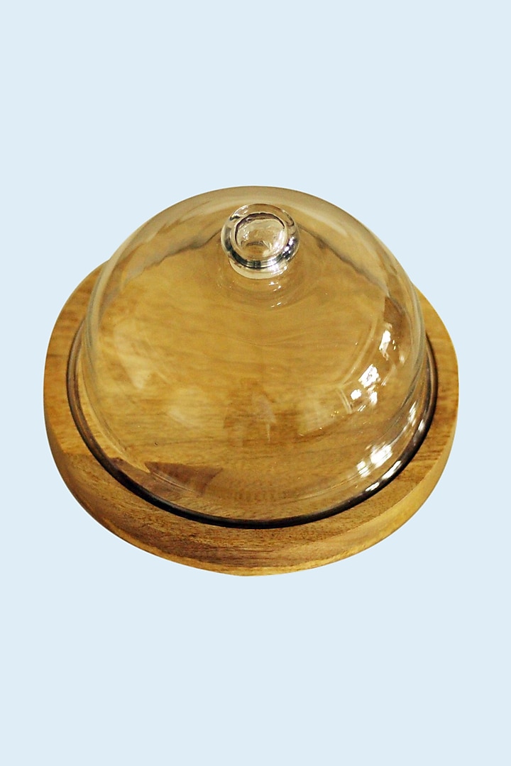 Wooden Cake Cloche by Kaksh studio at Pernia's Pop Up Shop