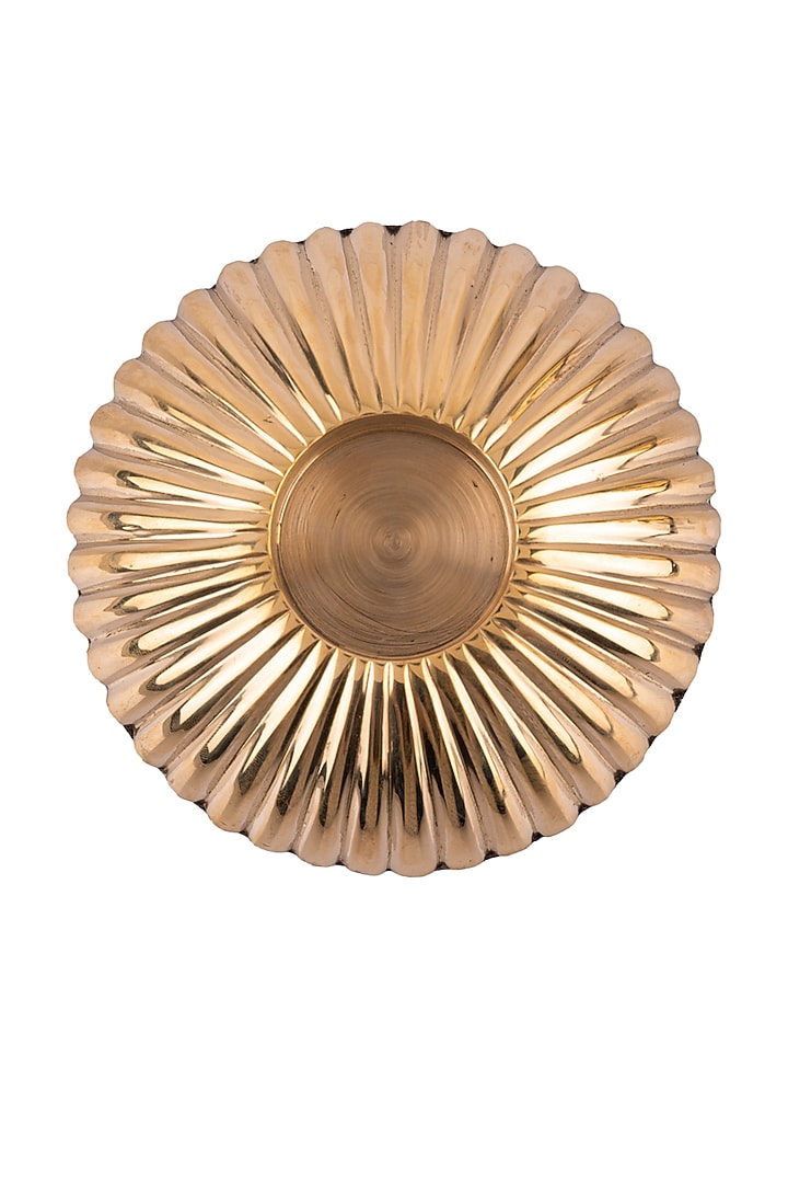 Gold Brass Candle Holder by Kaksh studio at Pernia's Pop Up Shop