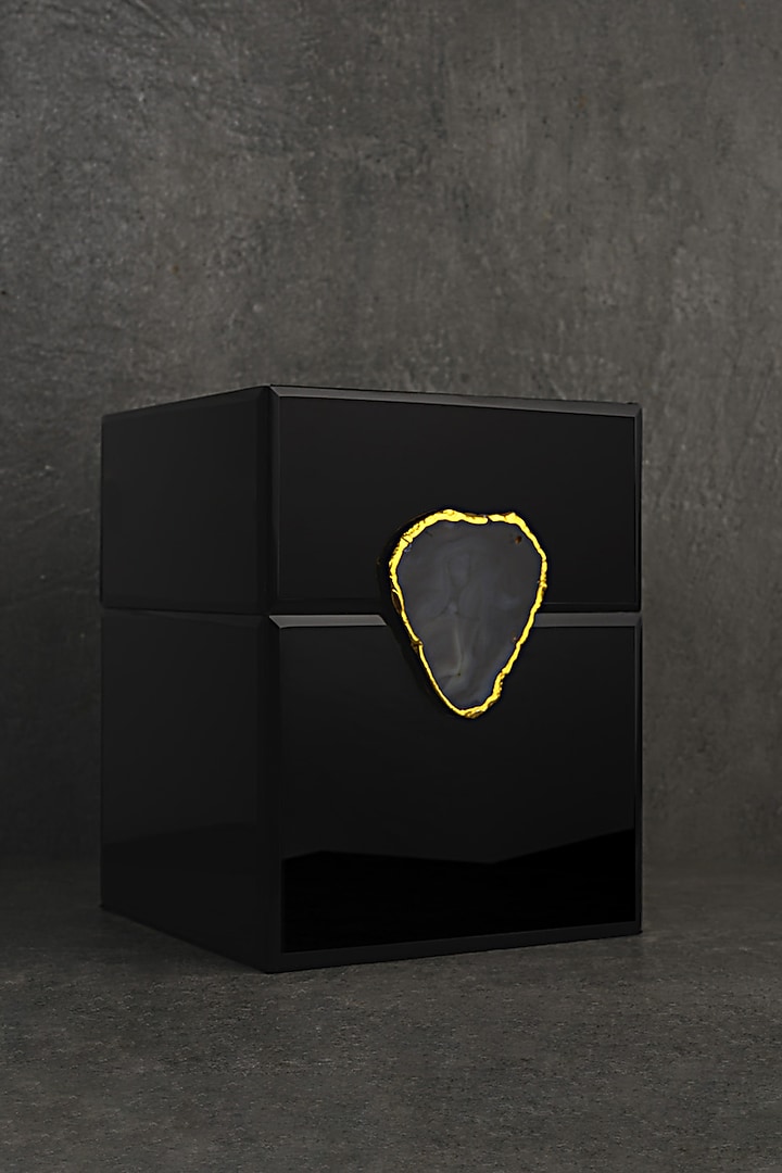 Black Glass Multi-Purpose Box by Kaksh studio at Pernia's Pop Up Shop