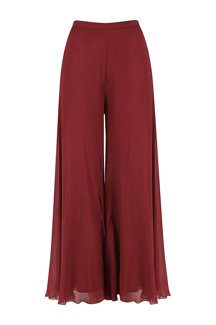 Maroon singlet kurta with cape jacket available only at Pernia's Pop Up Shop.