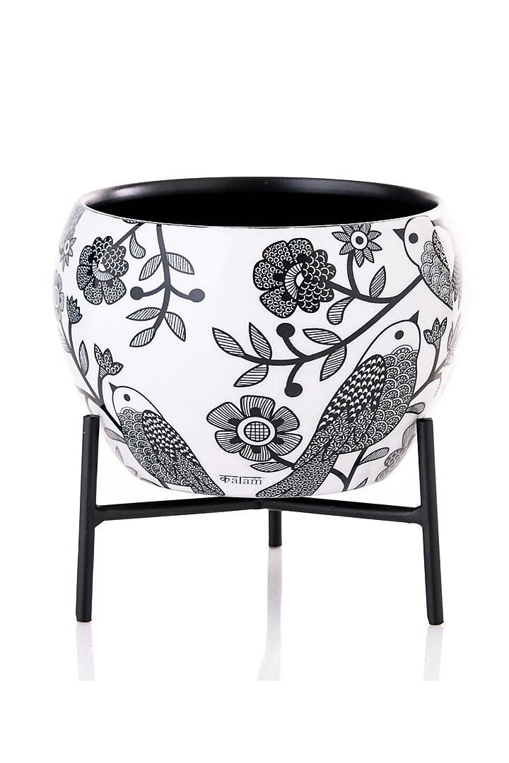 Black & White Galvanised Iron Monochrome Planter by Kalam at Pernia's Pop Up Shop